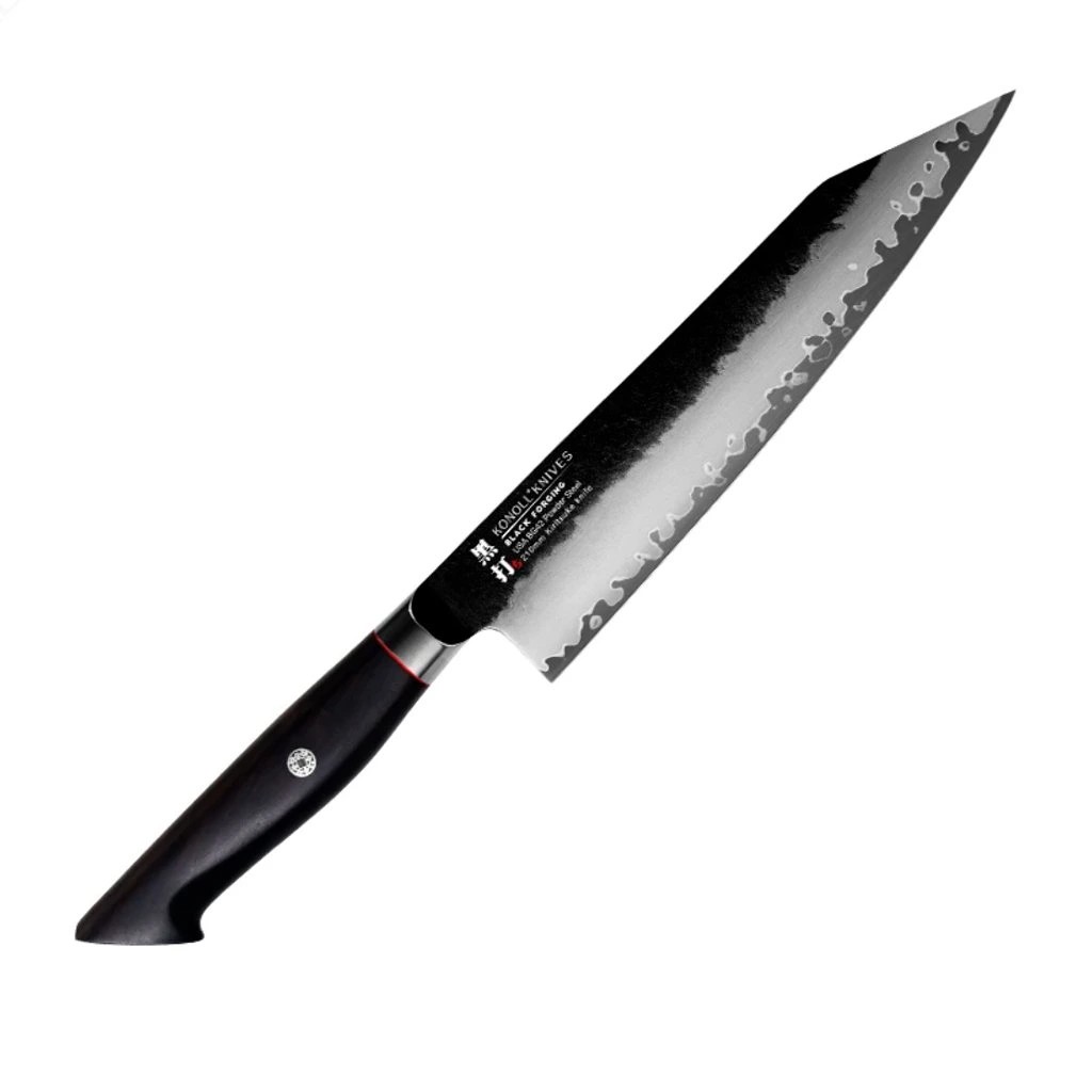 foto Kuchy�sk� n�� Chef/Kiritsuke 210 mm Konoll� Black Forging